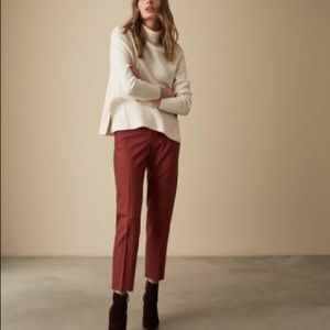NWT Reiss Eleanor Taper Trouser - Rosewood
